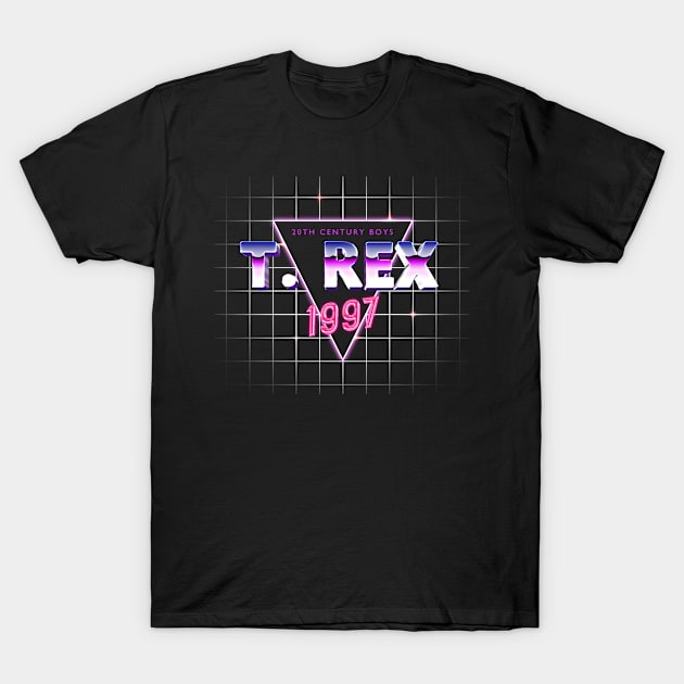 1997 Trex - riangle grid retro style T-Shirt by goksisis